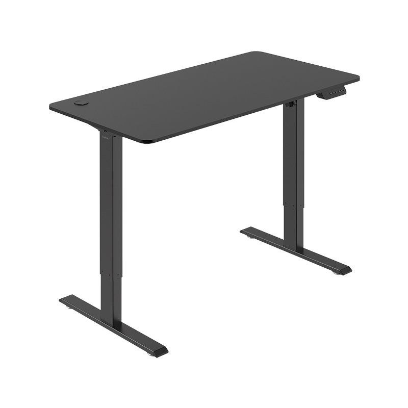 LogiLink sit-stand desk electric, 1200 × 600 mm, black/brown, 720-1140 mm