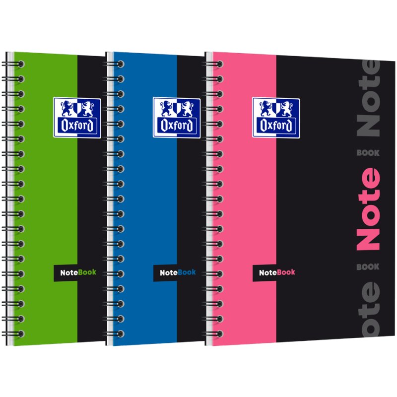 Oxford bloc-notes d'étude NOTEBOOK, B5, quadrillé, 80 feuillets