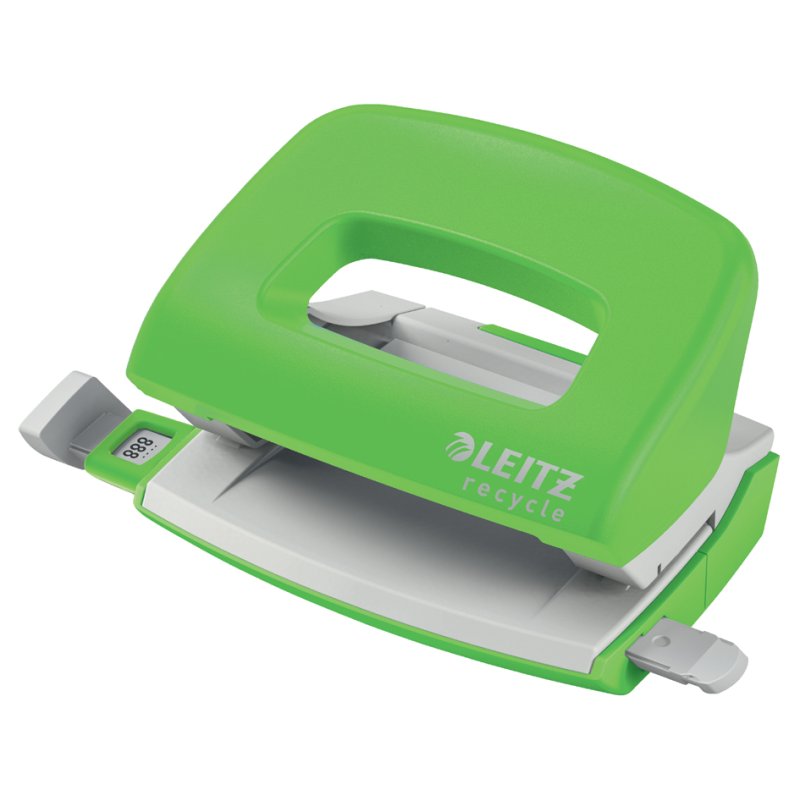 LEITZ perforateur Mini NeXXt Recycle, vert, 10 feuilles, 80×80×80 mm