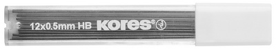 Kores potloodvullingen M Grafitos, 0,5 mm, HB, 12 stuks