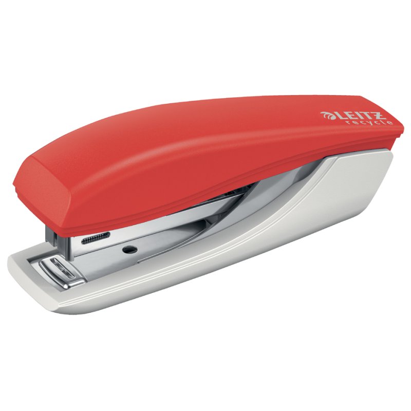 LEITZ Mini agrafeuse NeXXt Recycle, noir, 10 feuilles, 81% matière recyclée