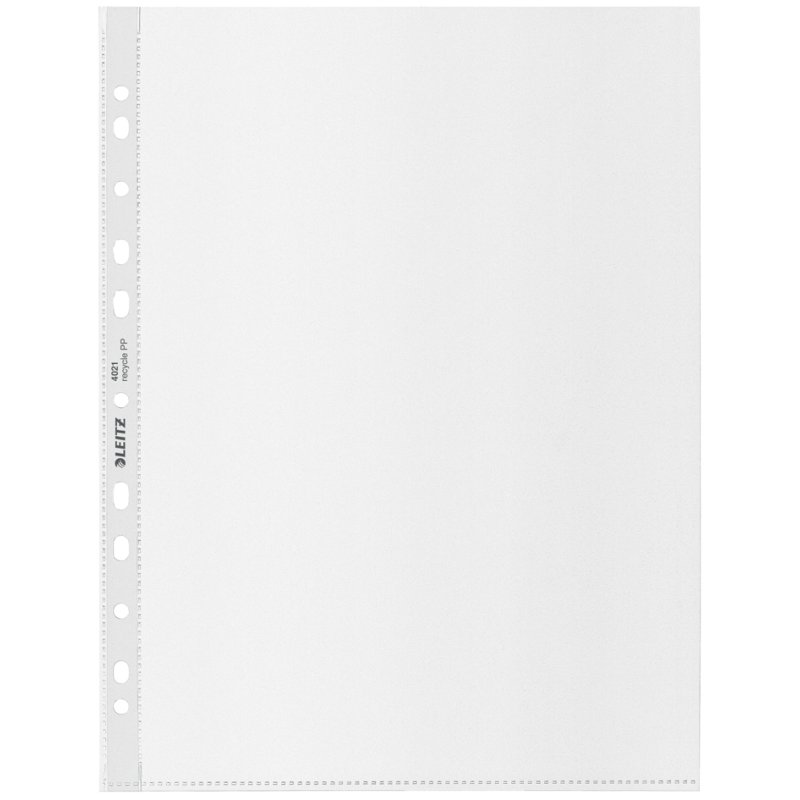 LEITZ pochettes de documents A4, PP recyclé, structuré, 25 pièces