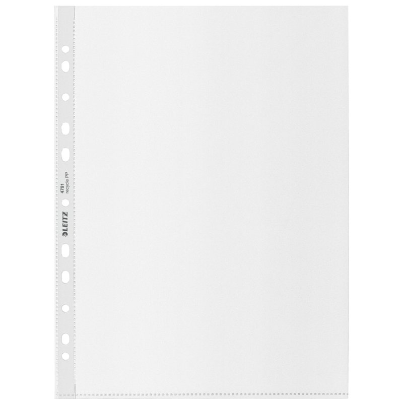 LEITZ pochettes de documents A4, PP recyclé, structuré, 25 pièces