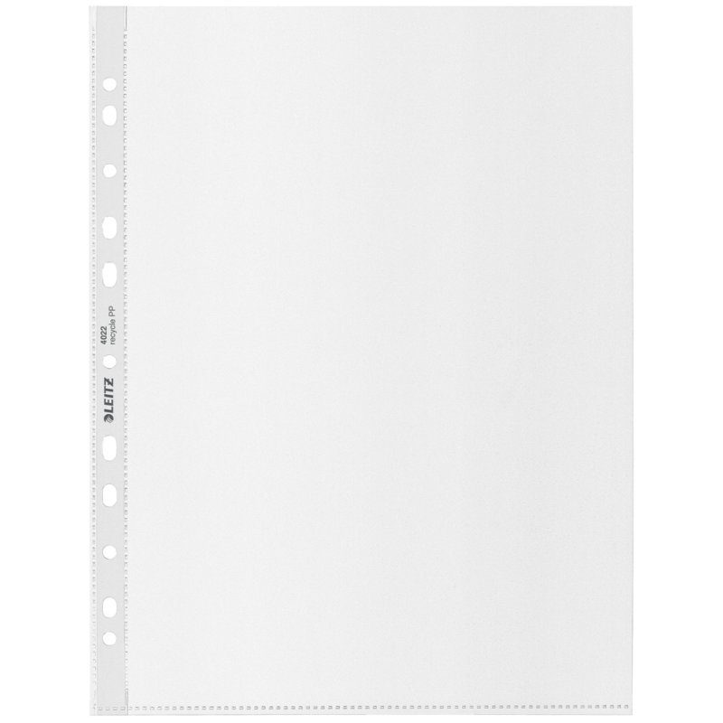 LEITZ pochettes documents Recycle, A4, PP recyclé, 0,07 mm
