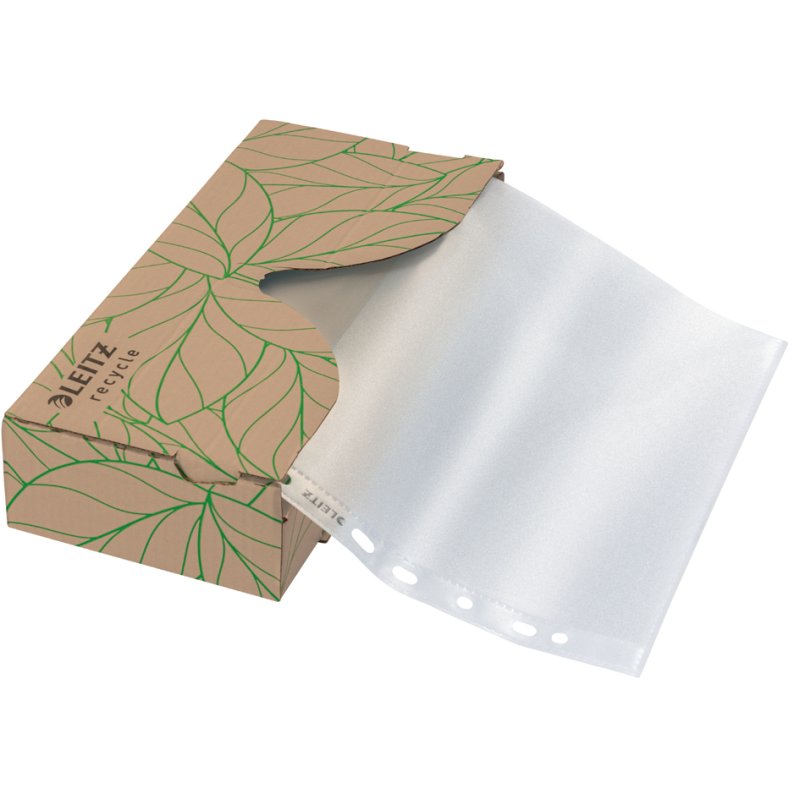 LEITZ pochettes documents Recycle, A4, PP recyclé, 0,07 mm