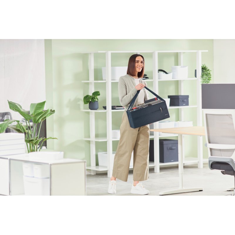 LEITZ table de rangement bureau sharing, tissu, gris souris