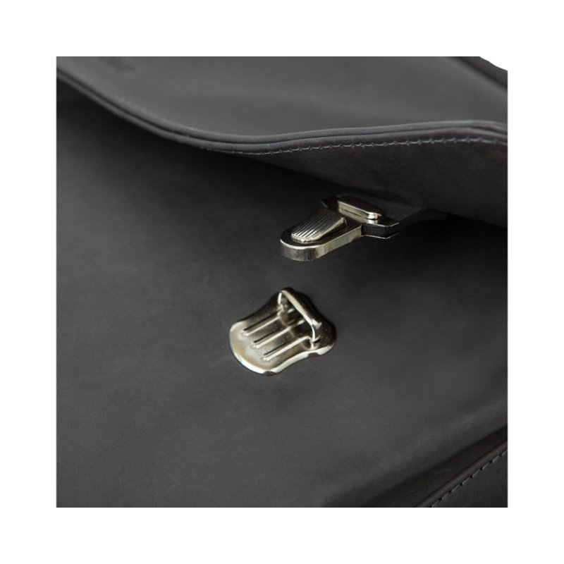 PRIDE&SOUL laptop bag PERCENT, leather, grey, 15 inch