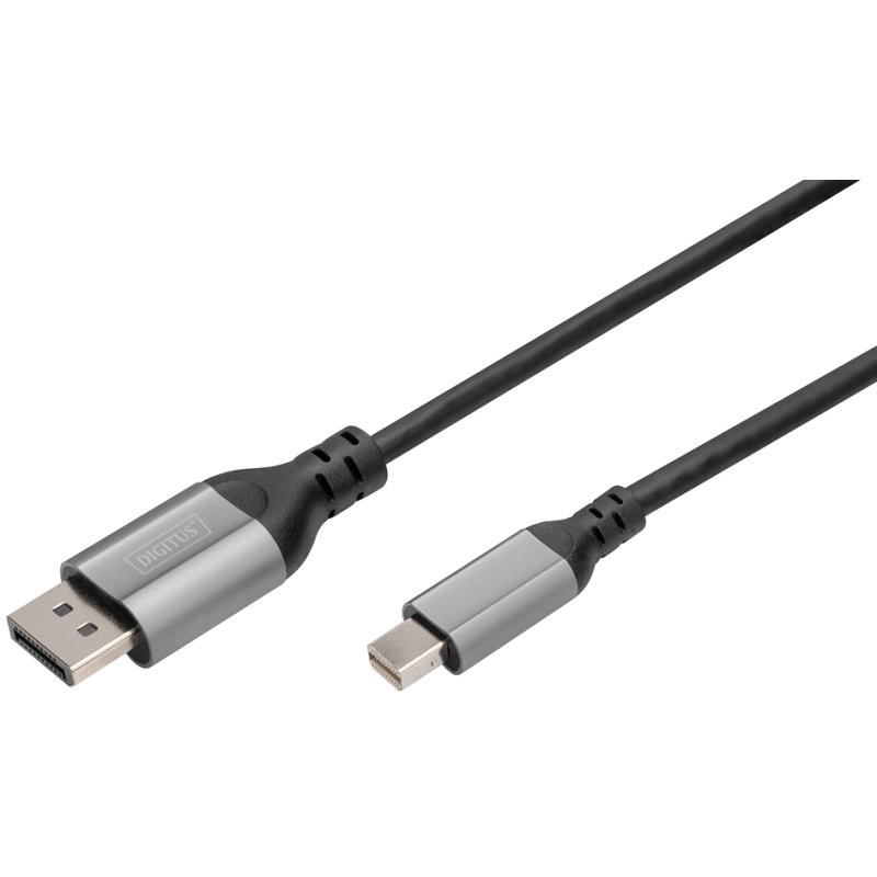 DIGITUS Câble adaptateur DisplayPort 8K, mini-DP vers DP, 2,0 m