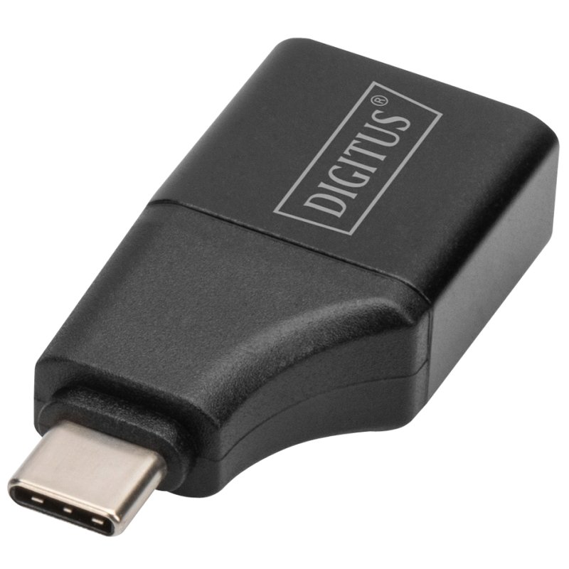 DIGITUS USB-C to HDMI adapter 4K, 4K/30 Hz, aluminium housing, black