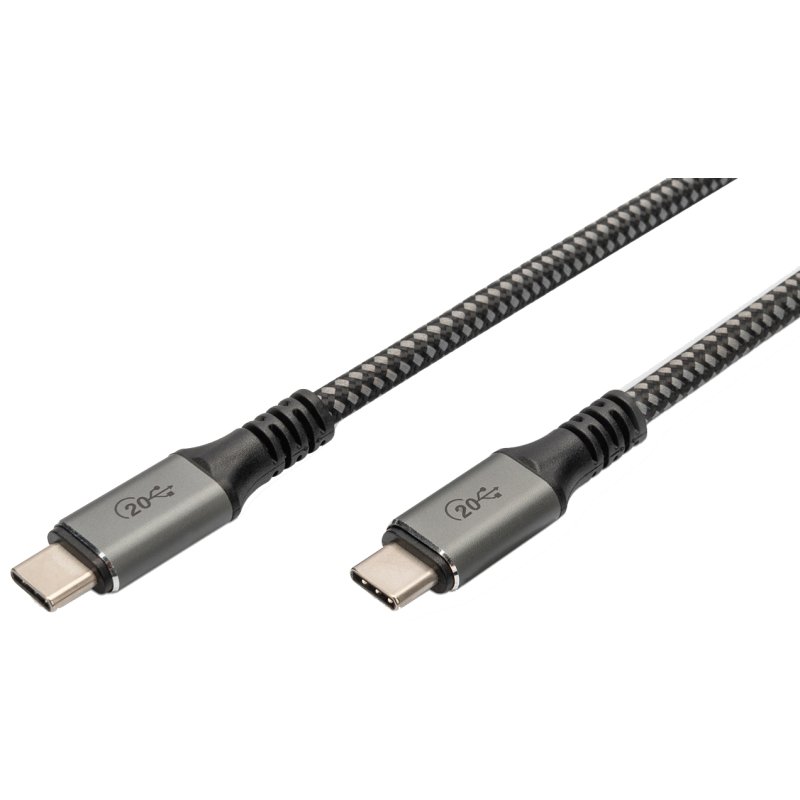 DIGITUS Câble USB 4.0 USB-C vers USB-C, noir, 1,0 m, 40 Gbit/s