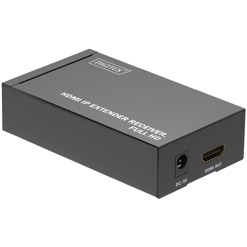 DIGITUS HDMI IP extender receiver, Full HD, 1.65 Gbps, HDCP 1.3