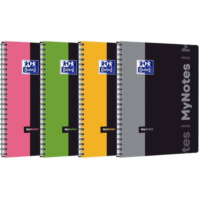 Oxford college pad MYNOTES, A4+, lined with margin, 80 sheets