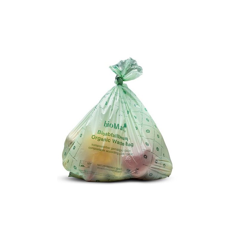 bioMAT sacs à déchets biologiques 30 litres, vert, 530×600 mm, 10 pièces