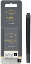 PARKER inktpatronen QUINK, grootinhoud, zwart, 5 stuks