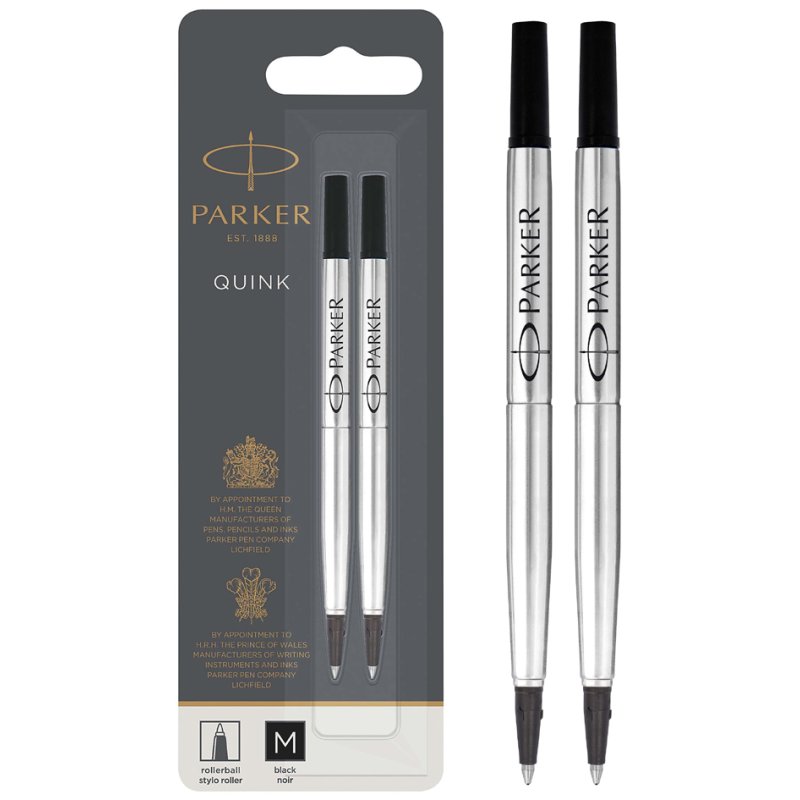PARKER recharge rollerball, 0,7 mm, noir, 1 pièce