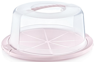 keeeper taartenhoes Ricardo, rond, noordse roze, 380×335×170 mm