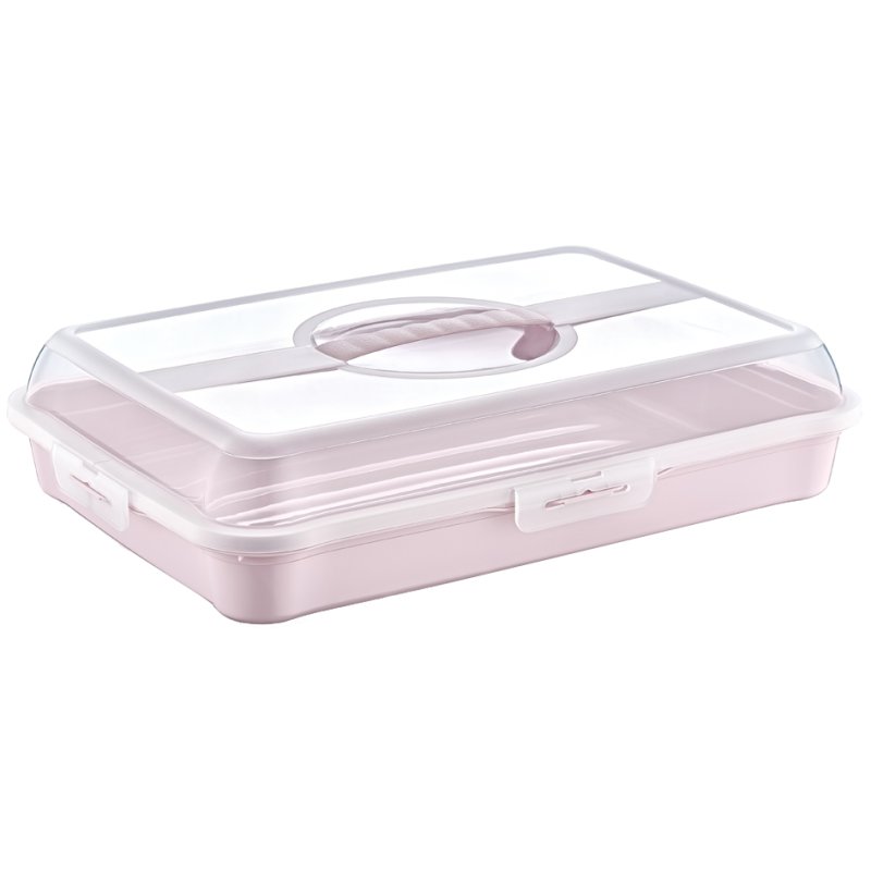 keeeper porte-gâteau Enrico, rectangulaire, rose, 430×295×105 mm