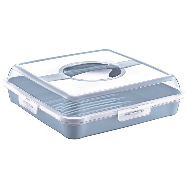 Keeeper boîte à gâteau Partybutler Enrico, bleu nordique, 345×345×105 mm, PP