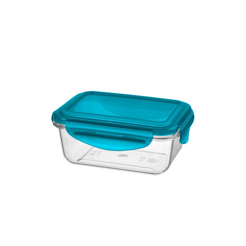 keeeper boîte de rangement tino, fermeture à clic, 0,45 litre, bleu