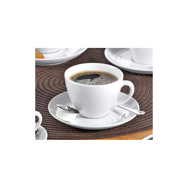 Esmeyer Bistro tasses à café set, blanc, 6 pièces, porcelaine