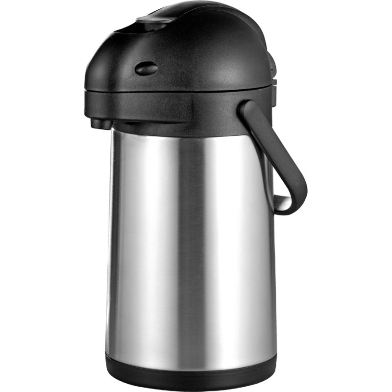 Esmeyer pot à café STREAM, 1,9 litre, argent/noir, acier inoxydable à double paroi