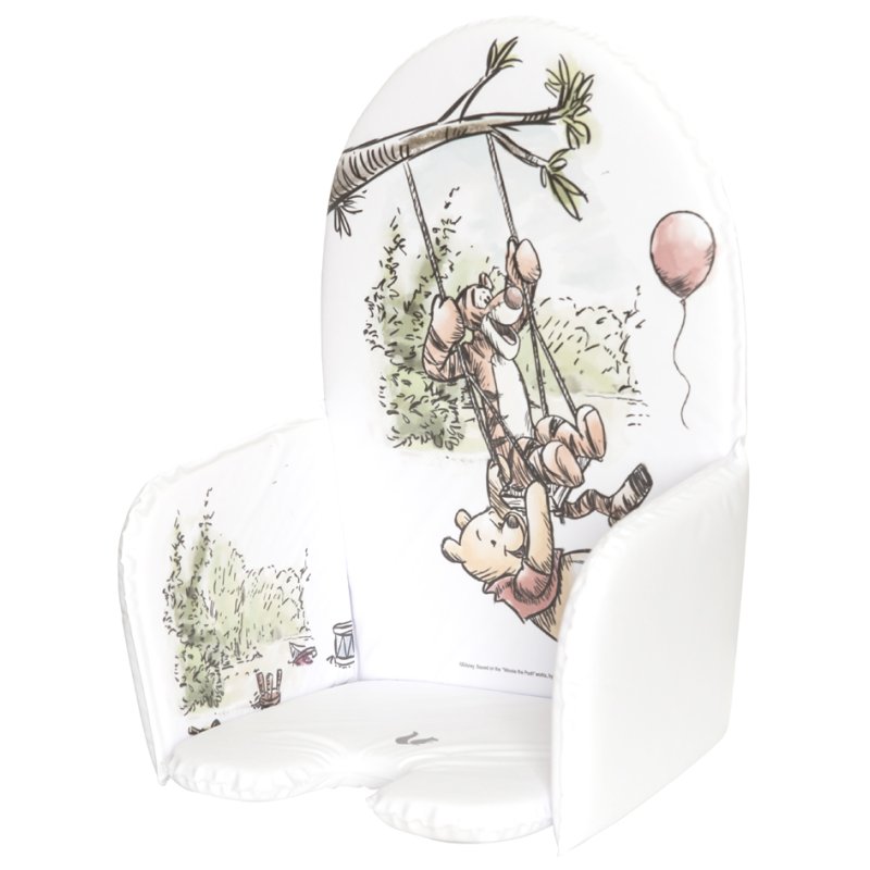 keeeper highchair cushion Lena Winnie, white, water-resistant