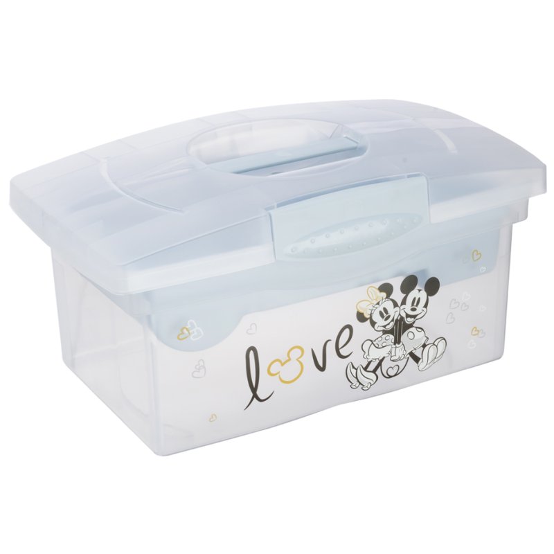 keeeper Patryk Mickey, transparent/cloudy blue, 400×240×210 mm, with handle and insert