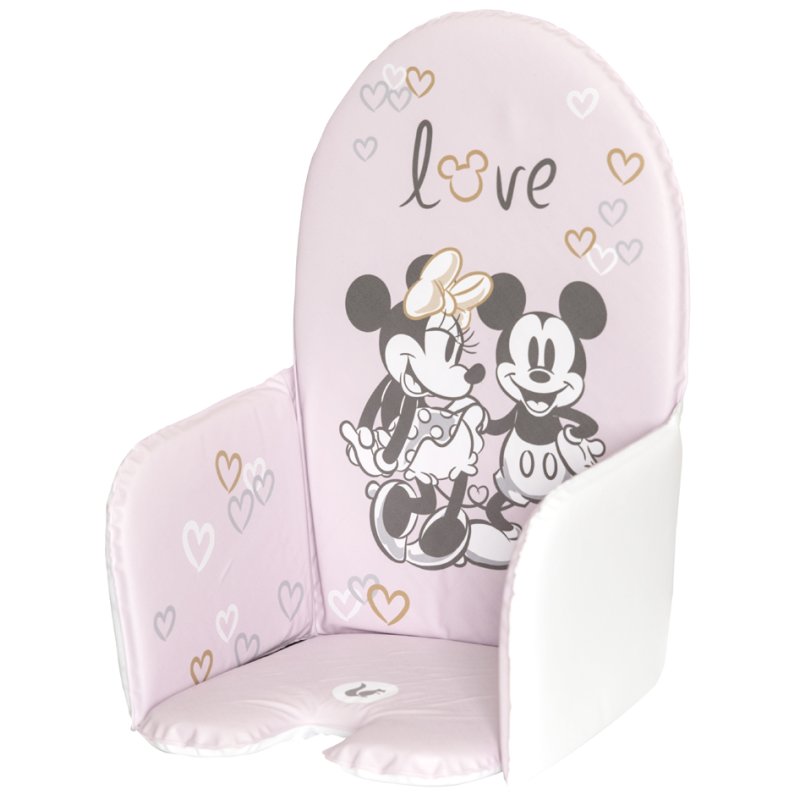 keeeper coussin de chaise haute enfant Lena Mickey, bleu, hydrofuge, 230×220 mm