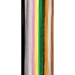 folia chenilledraad Unicorn, 8 mm, gesorteerde kleuren, 10 stuks