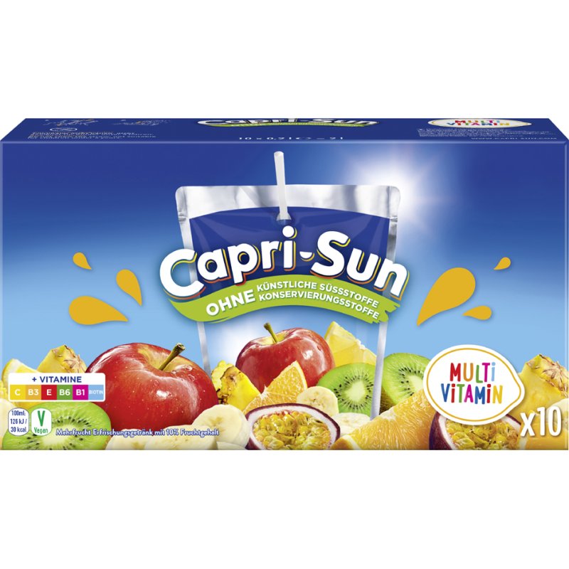 Capri-Sun Multivitamine boisson aux fruits, 10 x 200 ml, avec paille