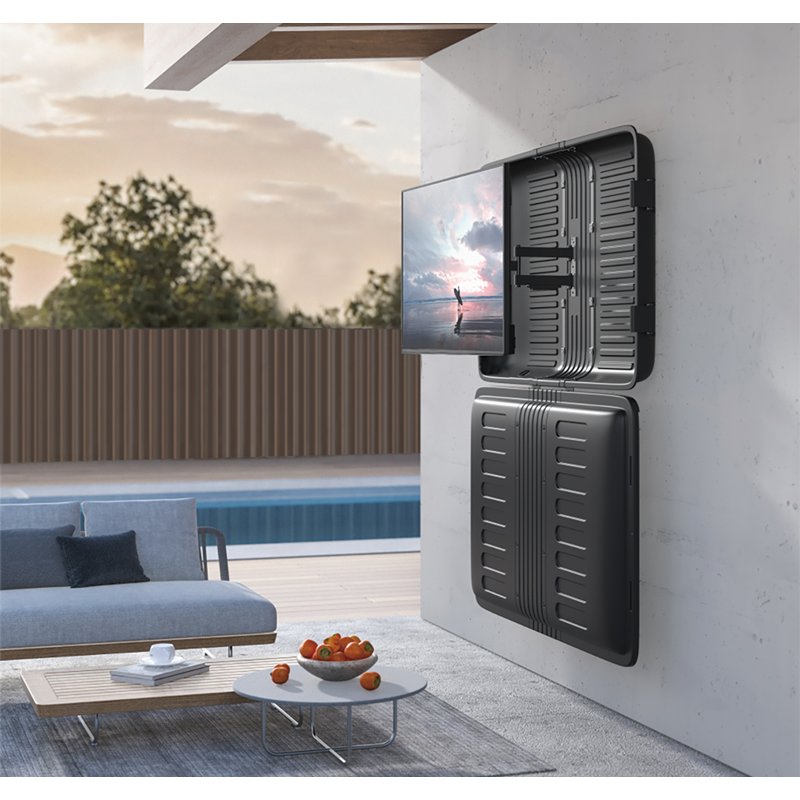 LogiLink TV enclosure, weather-resistant, 32"-55", black