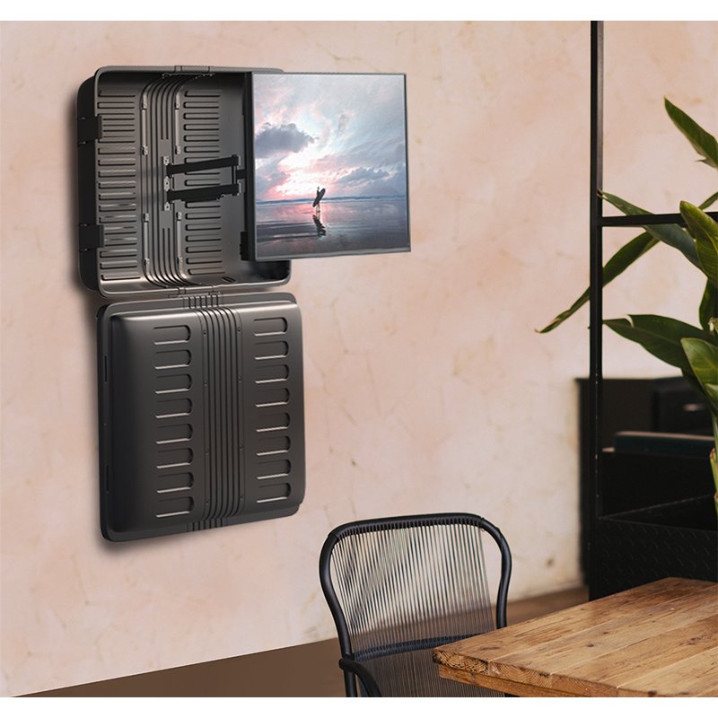 LogiLink boîtier de télévision, résistant aux intempéries, 55"-75", noir