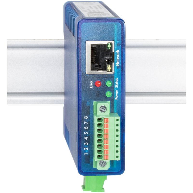 W&T Web-IO 4.0 Analog, 0-10V, PoE, bleu