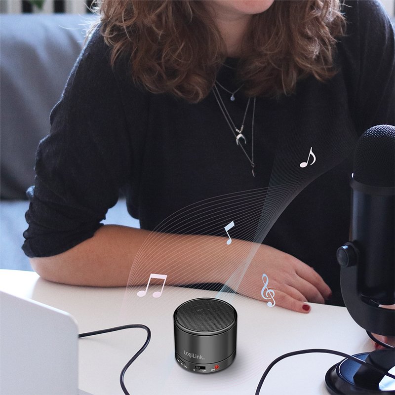 LogiLink Enceinte Bluetooth, radio FM, microSD, Bluetooth 5.3