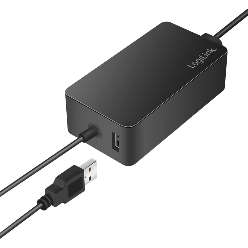 LogiLink Alimentation pour Surface notebooks, 65 Watts, noir