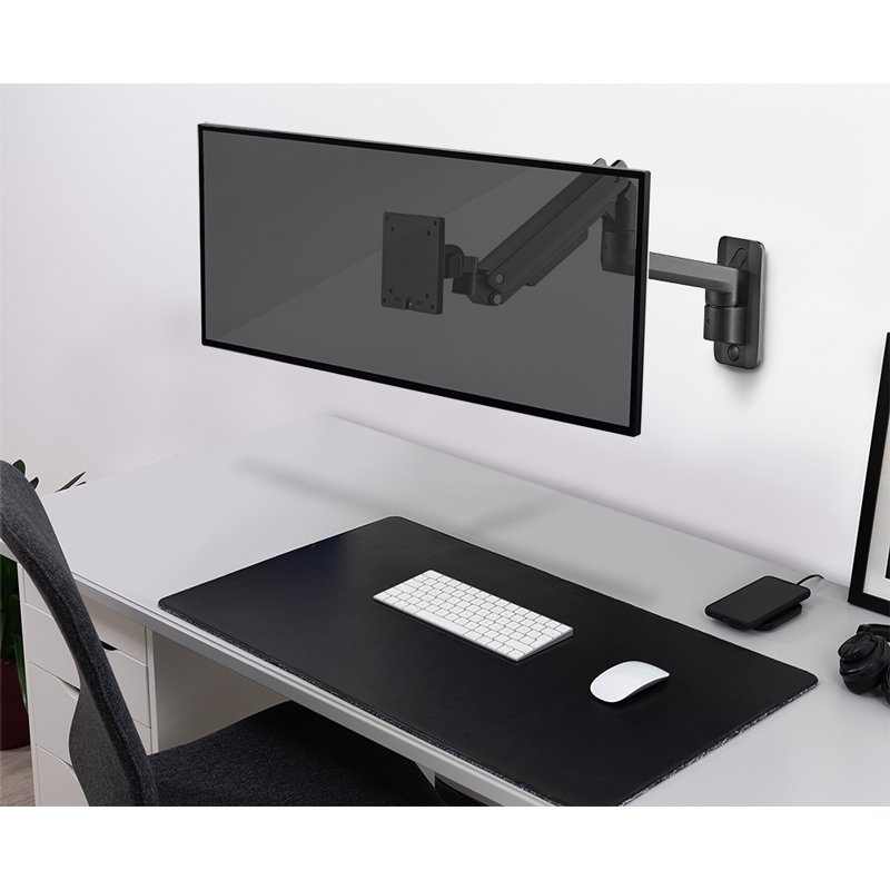LogiLink bras de moniteur montage murale, 17-49 pouces, noir, longueur de bras 424 mm