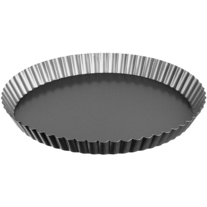 GastroMax taartvorm, carbonstaal, 280 mm, grijs antiaanbaklaag