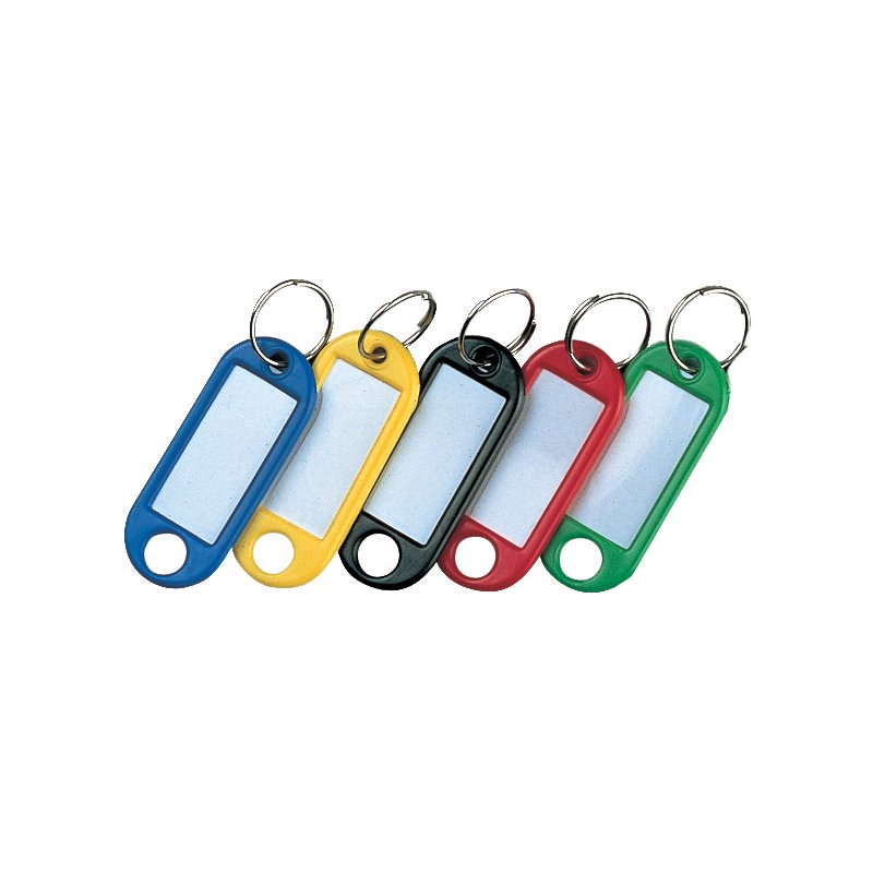 RESKAL porte-clés avec anneau, vert, diamètre 14 mm, 20 pièces