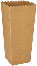 PAPSTAR popcornbakjes karton vierkant, 1300 ml, 100 stuks
