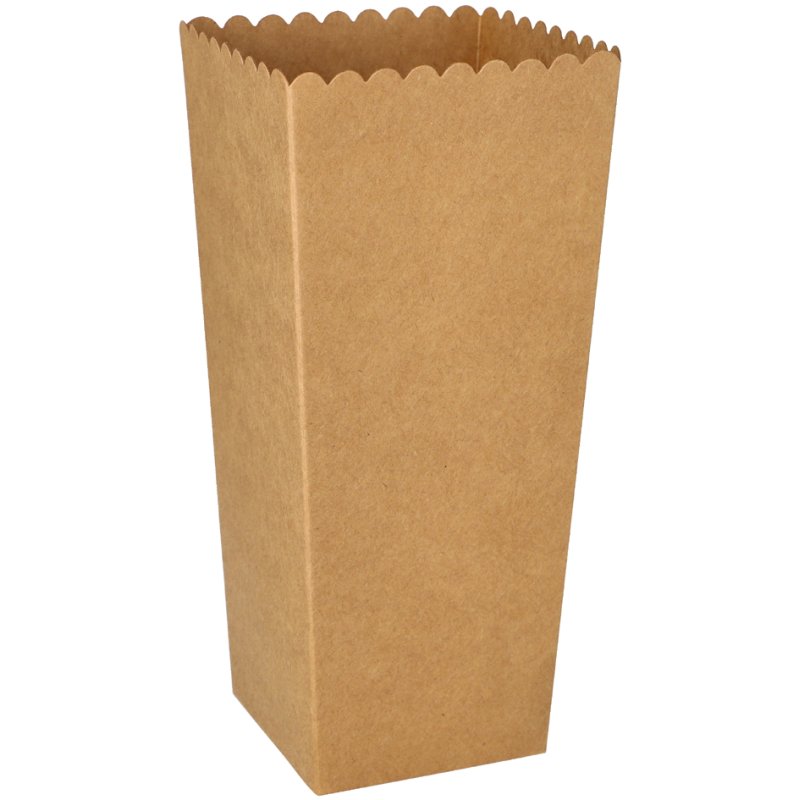 PAPSTAR boîte pop-corn en carton carrée, 2400 ml, 50 pièces
