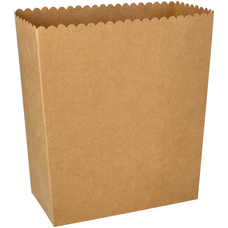 PAPSTAR boîte pop-corn en carton carrée, 2400 ml, 50 pièces