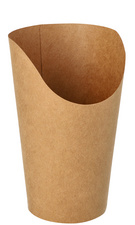 PAPSTAR Wrap-Cup snackbekers rond, 470 ml, bruin, 50 stuks
