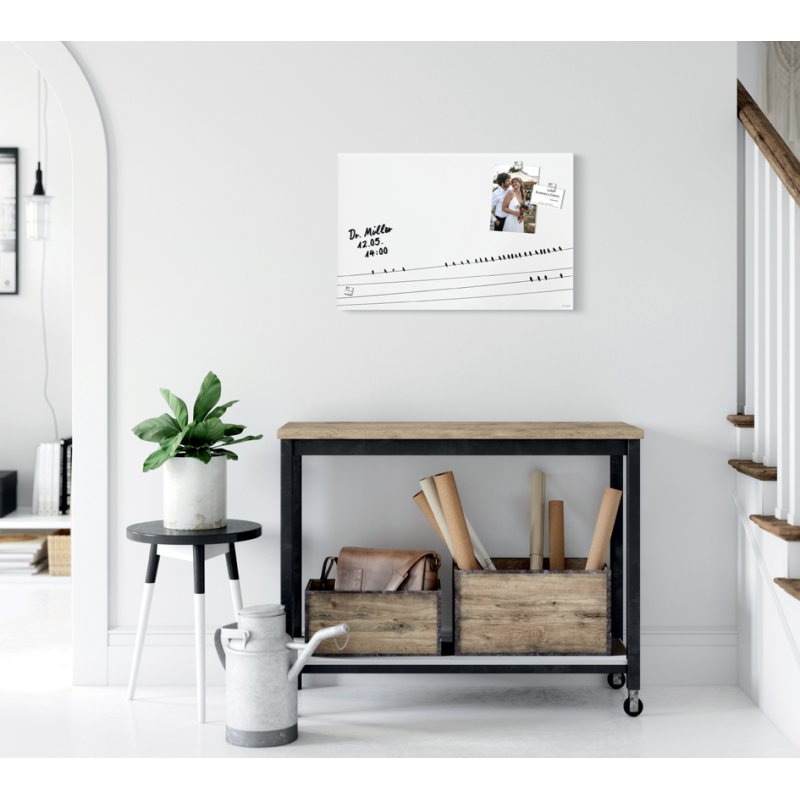 Sigel tableau blanc magnétique Artverum Design Little Birds, 60×40 cm, mat, sans cadre