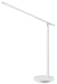 Hansa LED-bureaulamp Halo, wit voetstatief, 6 W, 300 lumen