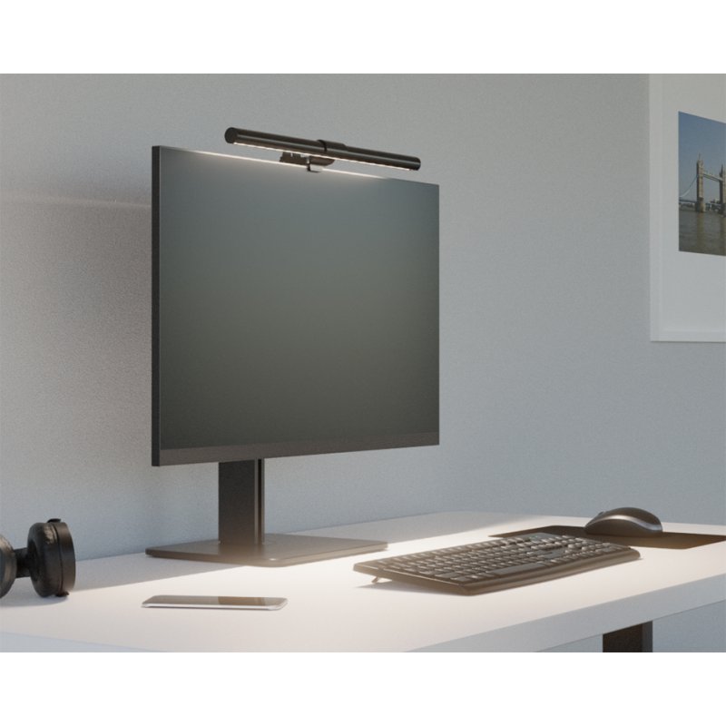 Hansa Éclairage LED pour écran Flash, avec pince, noir, 5 W