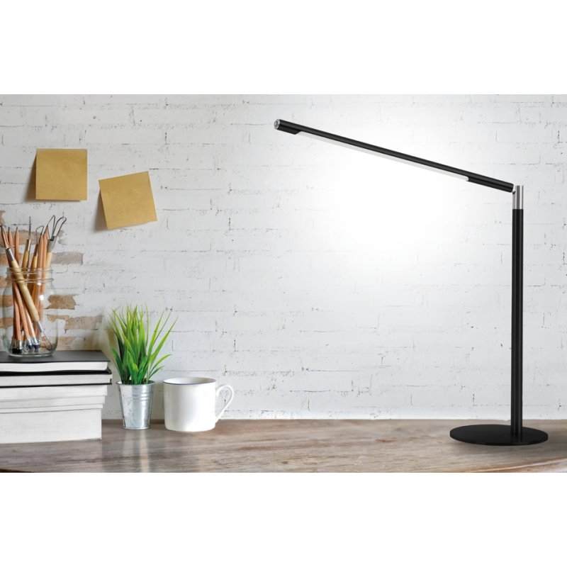 Hansa Lampe de bureau LED Aura, pied, couleur argent, 20W