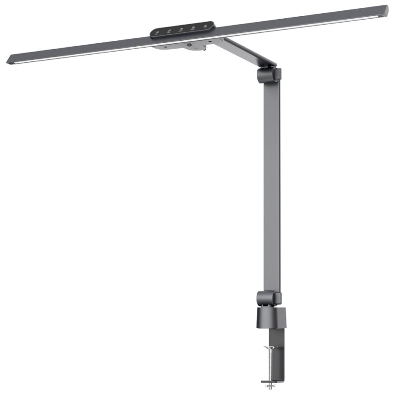 Hansa LED-tafelklemplamp Flow, antraciet, 18W, 2700-6000K