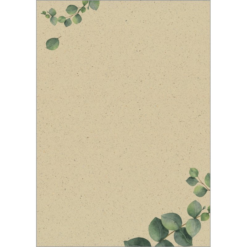 Sigel papier design Kitchen utensils, A4, papier herbe, 100 feuilles
