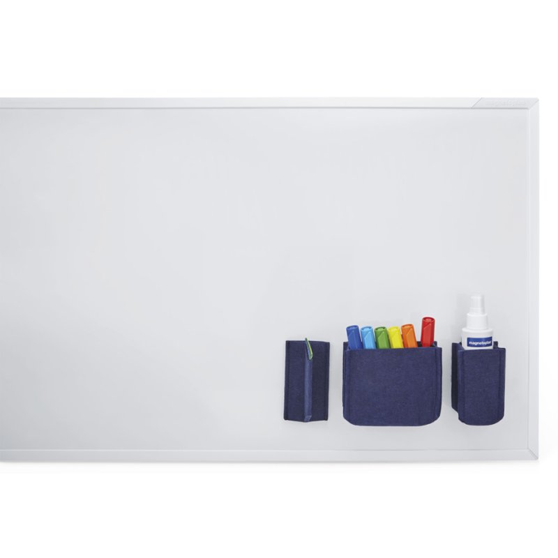 magnetoplan whiteboard eraser magnetoWipe ecoAware, blue, recycled polyester