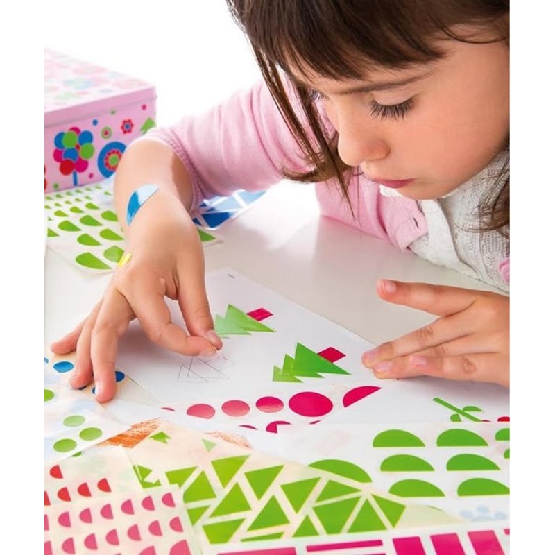 APLI kids driehoekige stickers, kleurrijk gesorteerd, 2.160 stuks